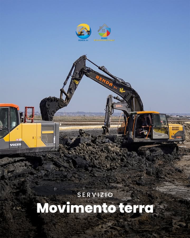 Movimento terra 🚜
Noi di Renda effetuiamo interventi di scavo, sbancamento